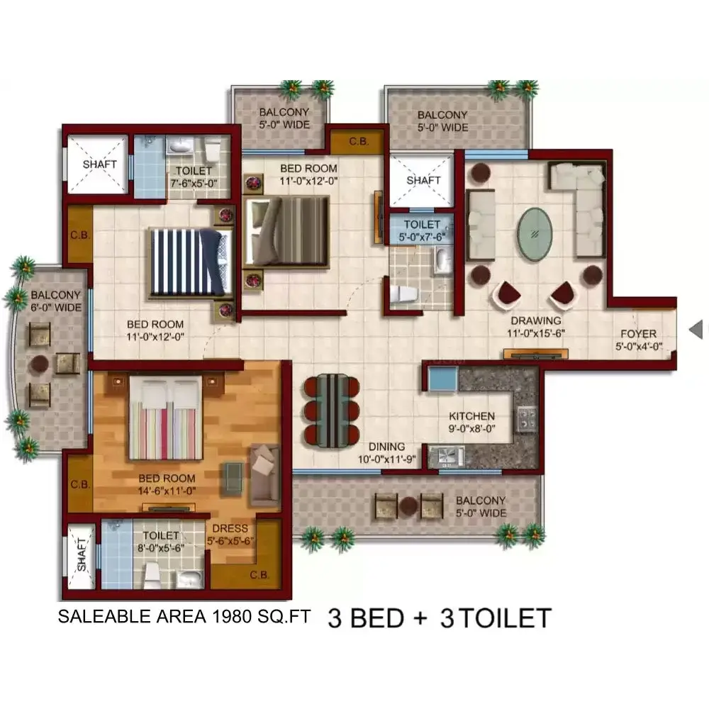 3 BHK